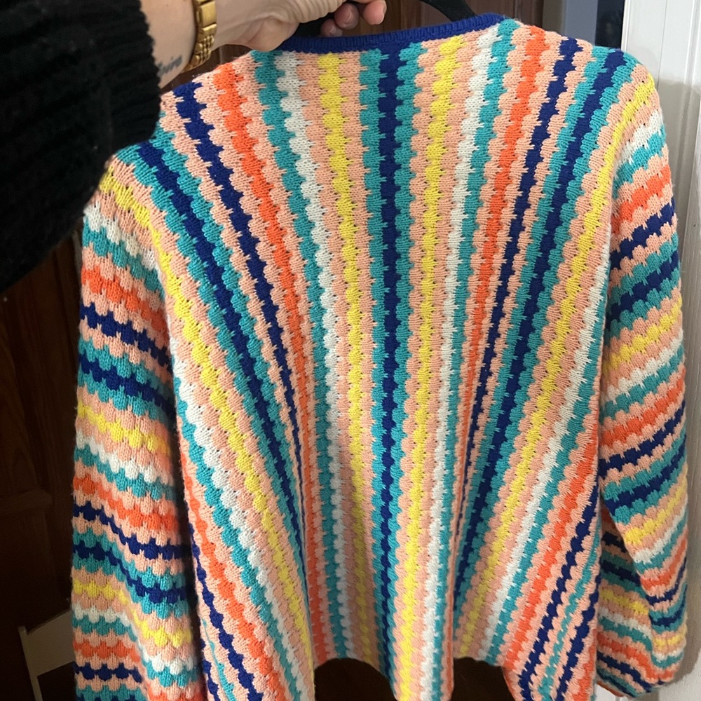 Vibrant Multicolor Women's Cardigan - Picture 7 of 7